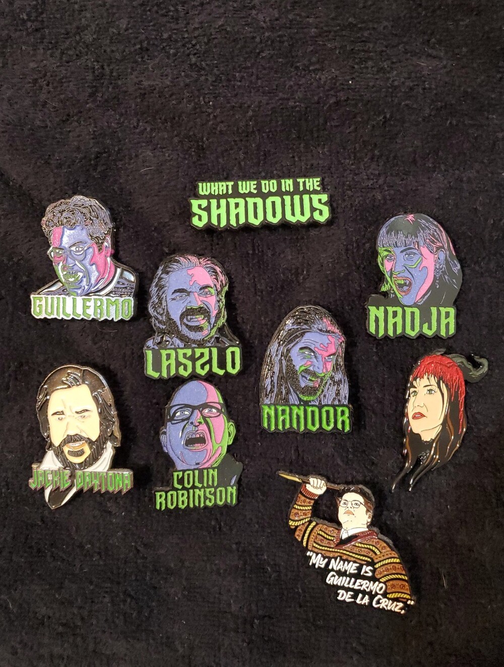 What We Do In The Shadows Horror Vampire Enamel Pin Collection - 9 Pins